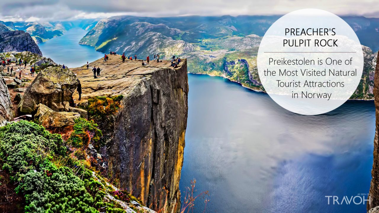 Preachers Pulpit Rock - Preikestolen is One of the Most Visited Natural Tourist Attractions in Norway