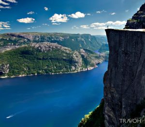 Preachers Pulpit Rock - Preikestolen is One of the Most Visited Natural Tourist Attractions in Norway