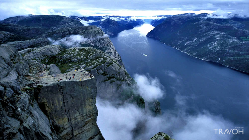 Preachers Pulpit Rock - Preikestolen is One of the Most Visited Natural Tourist Attractions in Norway