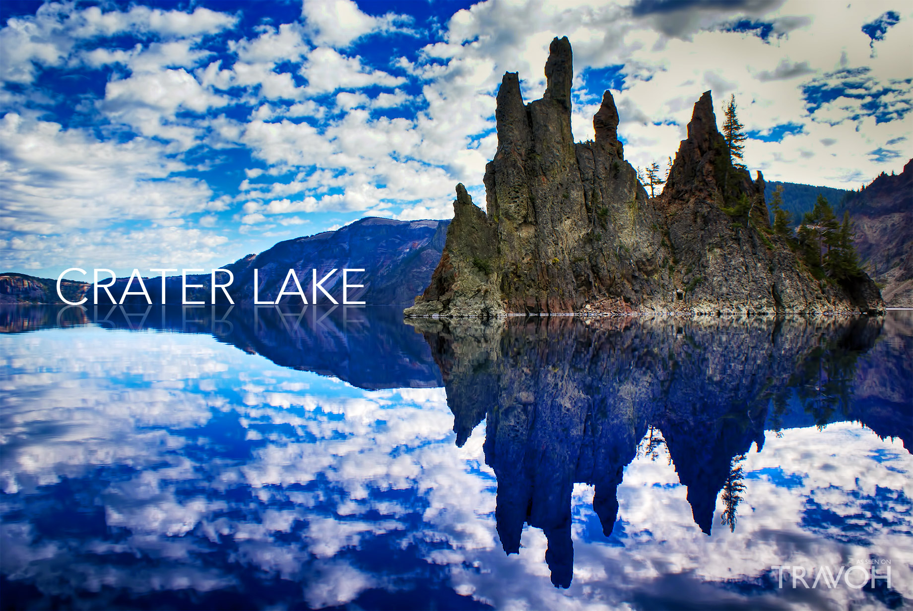 Crater Lake – America’s Deepest Crystal Blue Water Lake in Oregon State