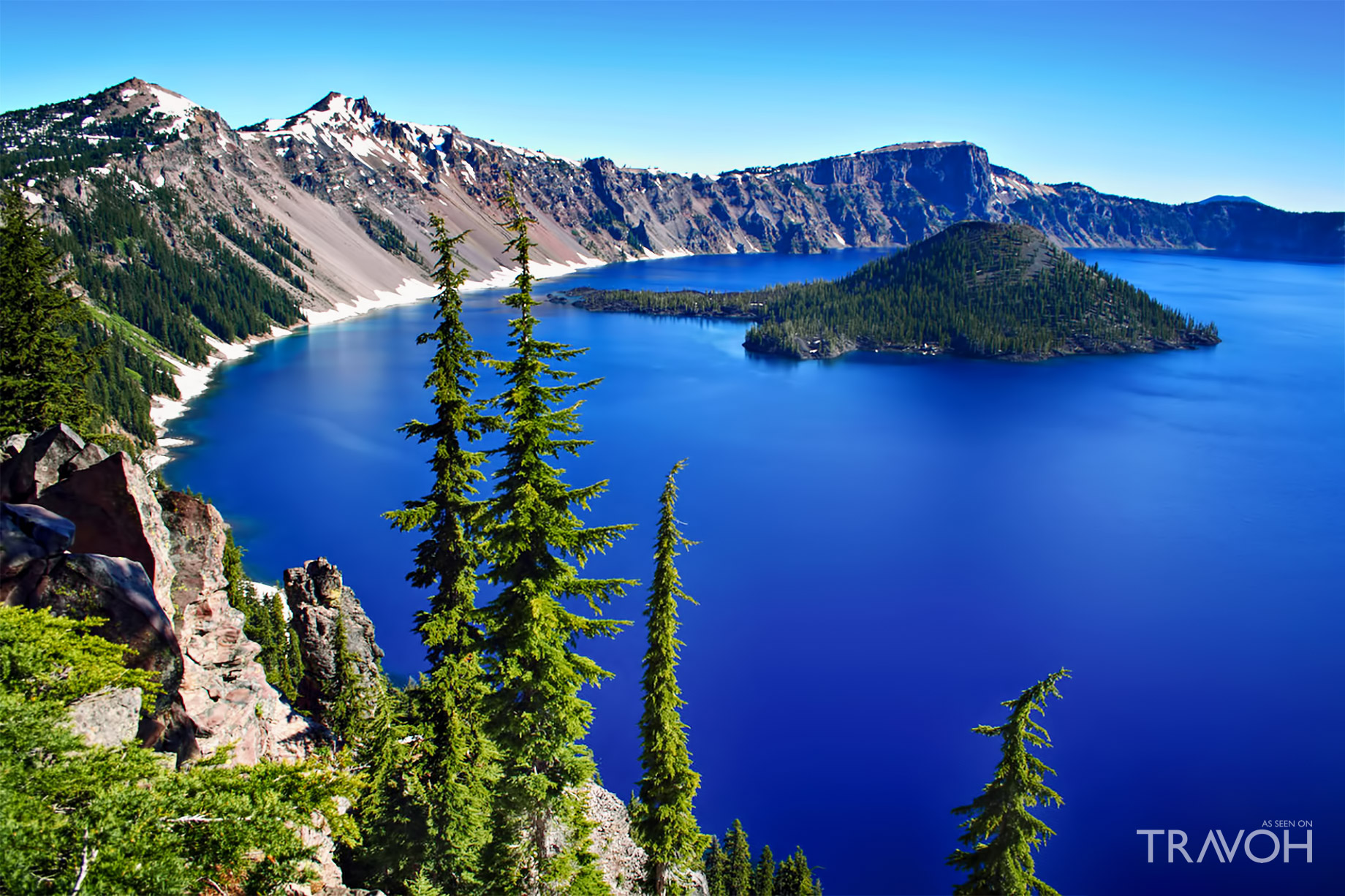 Crater Lake – America’s Deepest Crystal Blue Water Lake in Oregon State