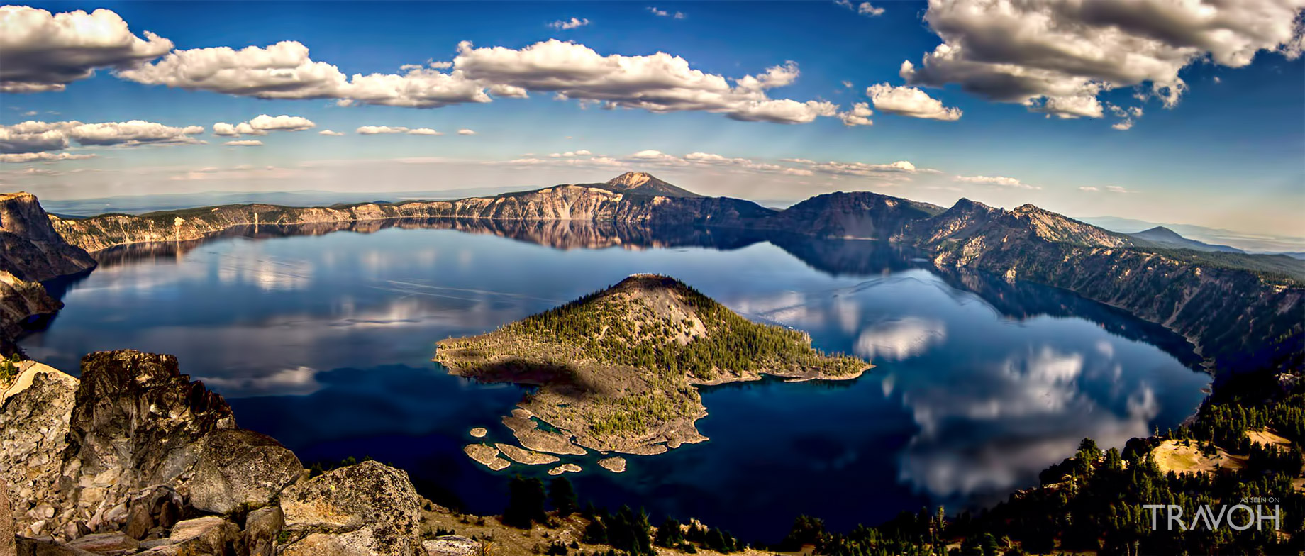 Crater Lake - America’s Deepest Crystal Blue Water Lake in Oregon State