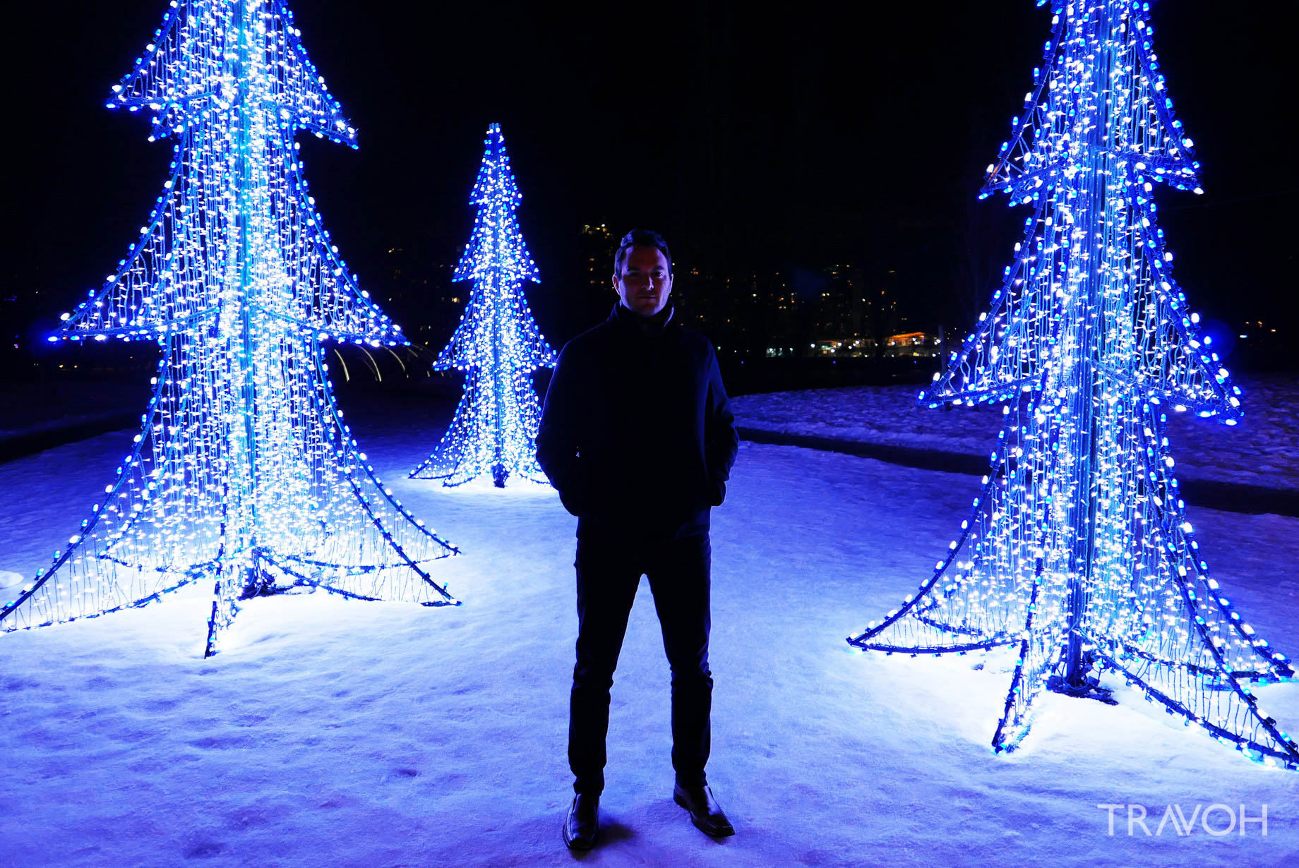 Marcus Anthony - Lafarge Winter Lights Display - Winter Christmas Trees - Coquitlam, BC, Canada
