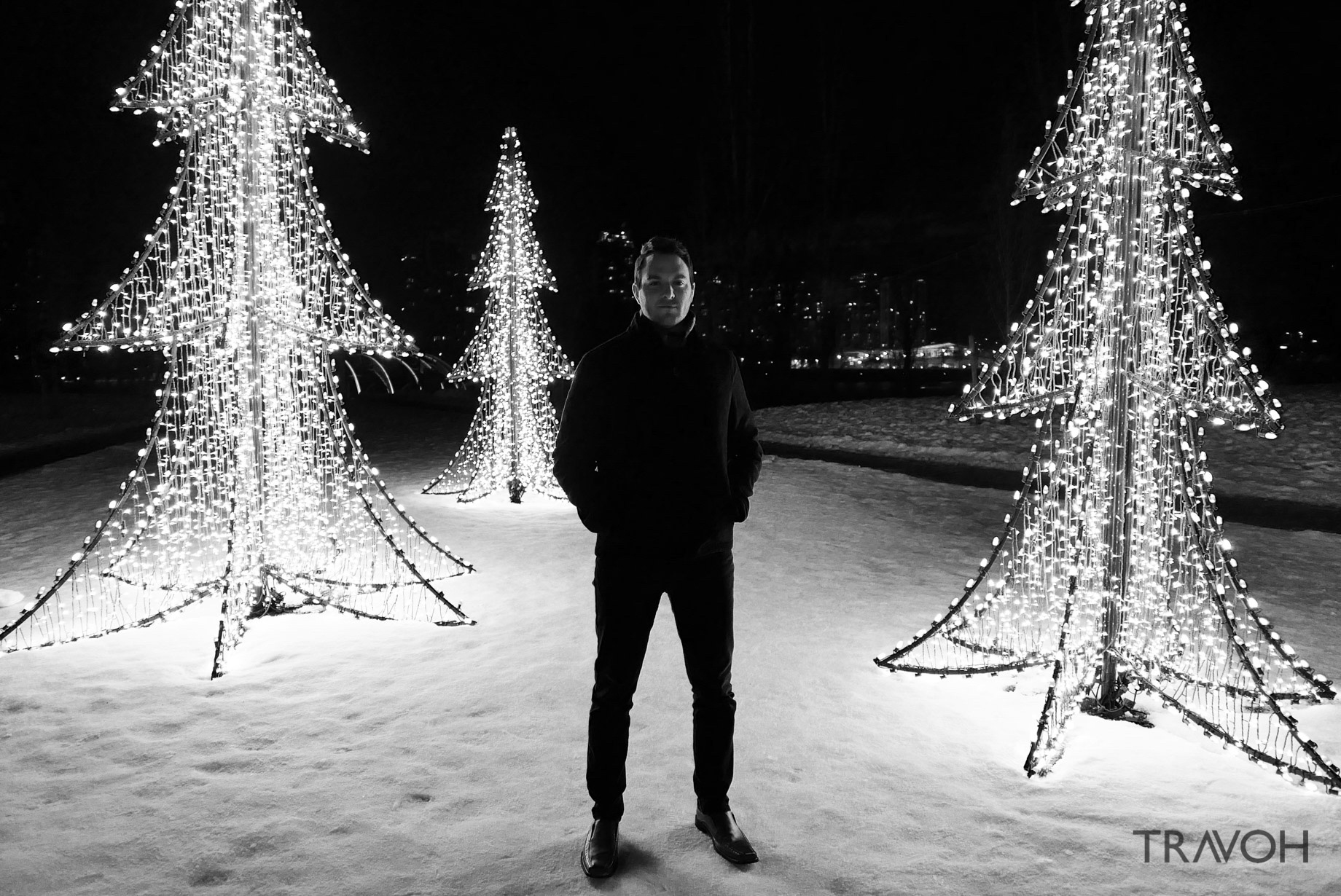 Marcus Anthony - Lafarge Winter Lights Display - Winter Christmas Trees - Coquitlam, BC, Canada