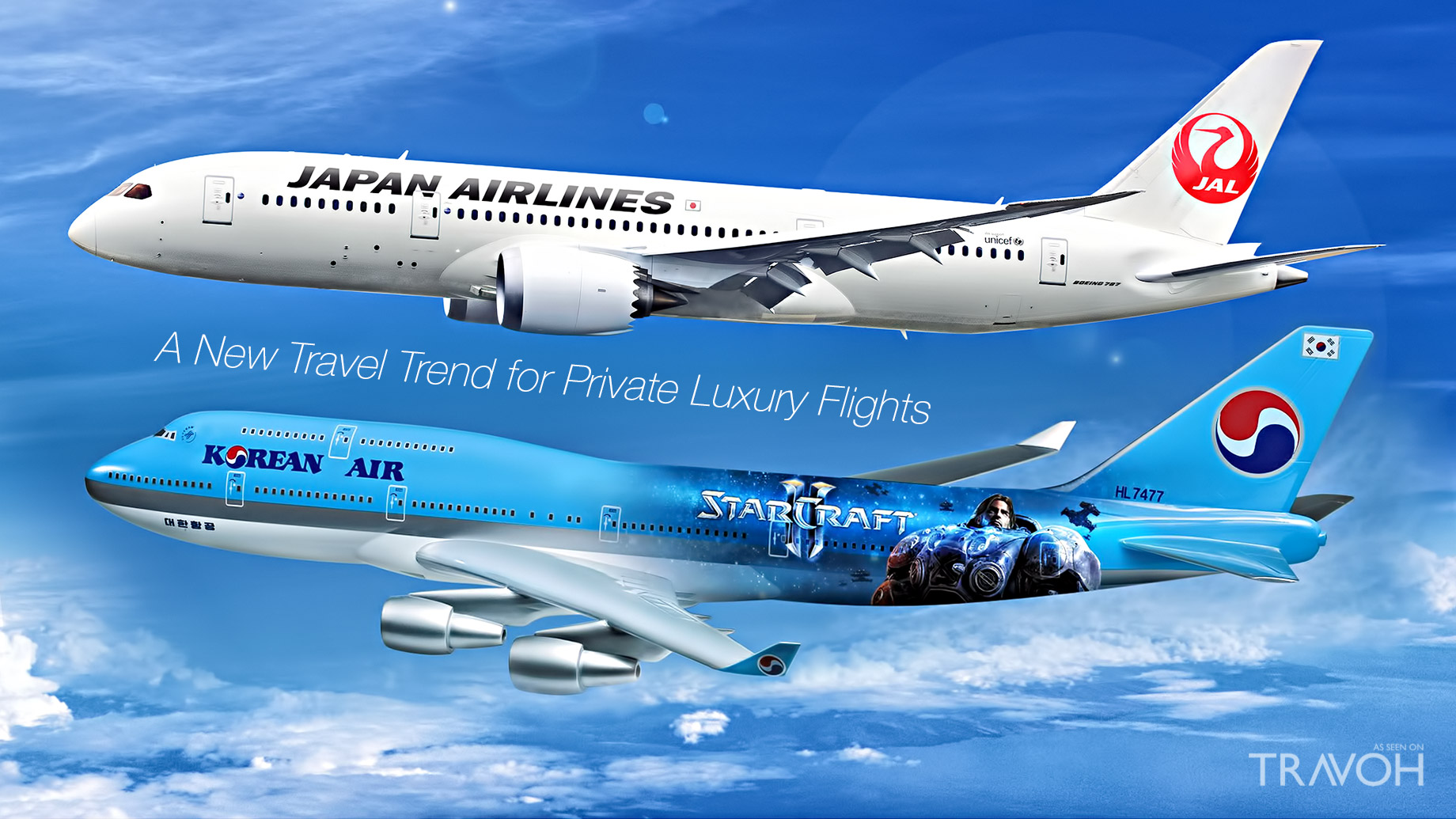 Japan Airlines and Korean Air - A New Travel Trend for Private Luxury Flights