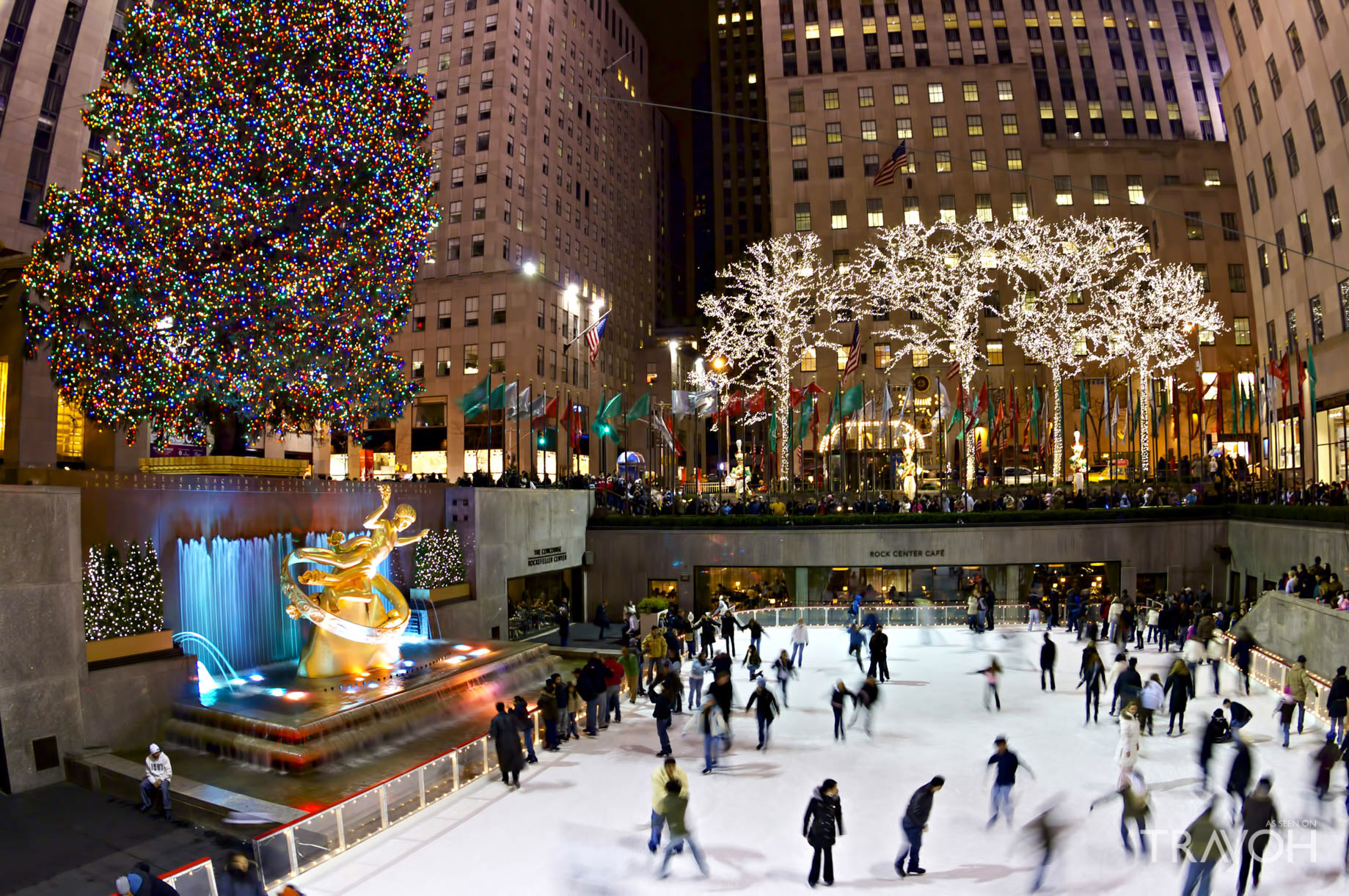 Skating at the Rink at Rockefeller Center – 600 5th Ave, New York, NY, USA