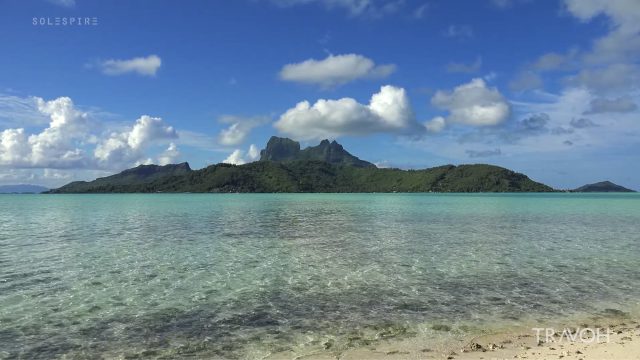 2 Hours - Relaxing Beach Waves, Sea Sounds - Motu Tane, Bora Bora, French Polynesia - 4K Travel