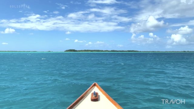Boating In The Bora Bora Lagoon, Calm, Relaxing, Peaceful Ocean - French Polynesia - 4K Travel