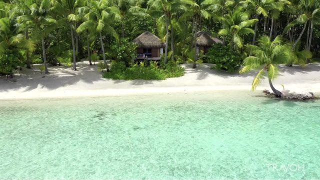 Drone Relax Motivate Inspire Tropical Paradise Beaches in Bora Bora, French Polynesia - 4K Travel