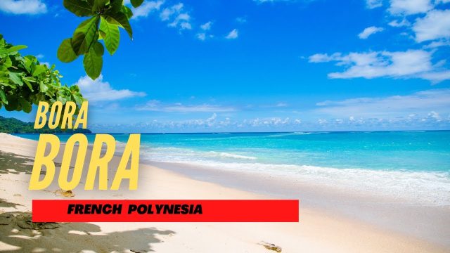 Time Lapse Relaxing Motivation Beach Waves Tropic Ocean - Bora Bora, French Polynesia - 4K Travel