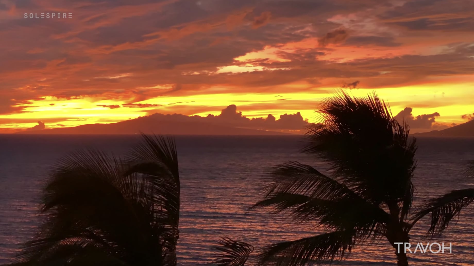 Kihei Seaside Sunset Ambient Relaxation - Pacific Ocean - Explore - Maui, Hawaii, USA - 4K Travel