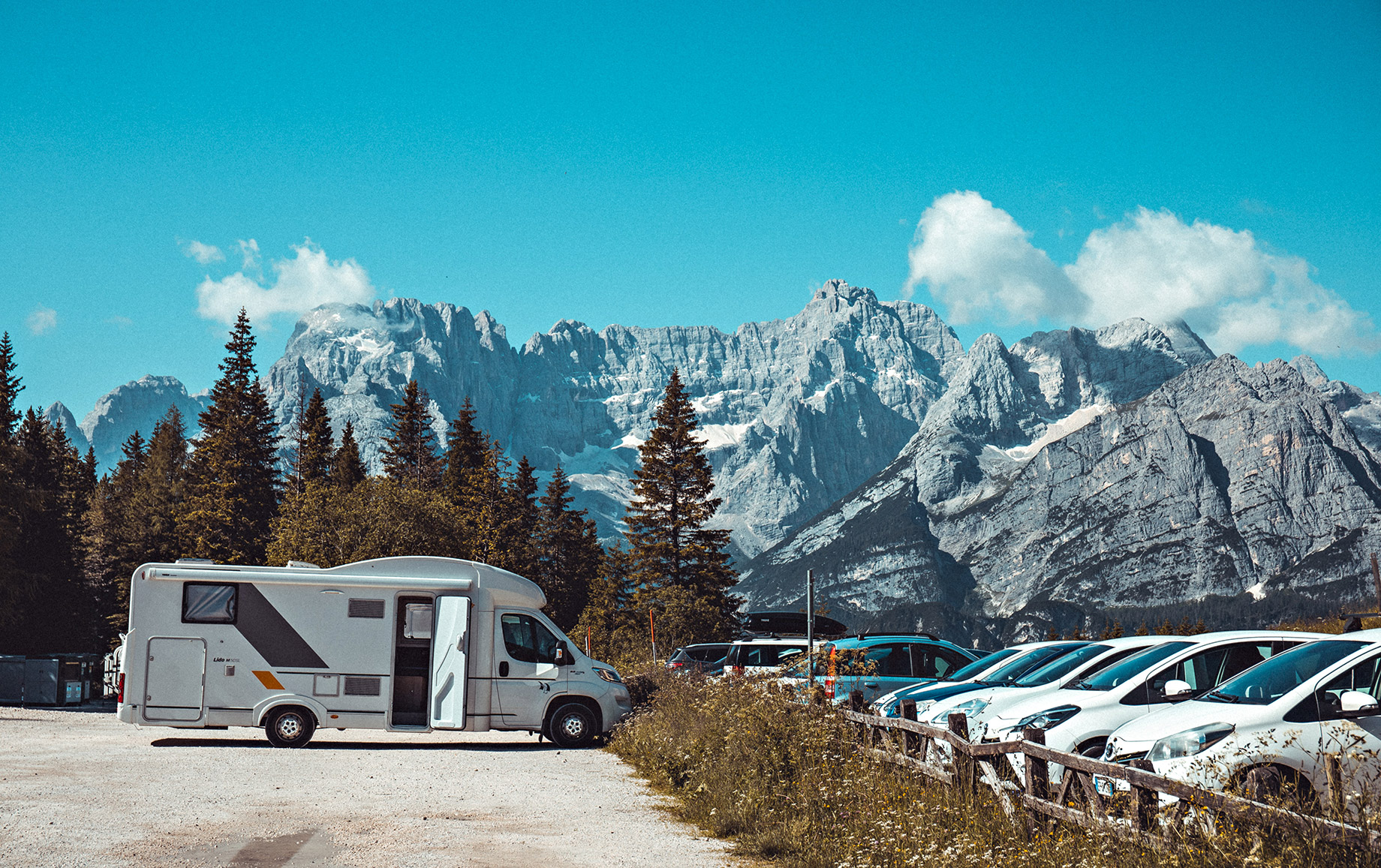 RV Park – Awesome Ideas for RV Life Lovers – Dolomite Mountains, Canazei, Trentino, Italy