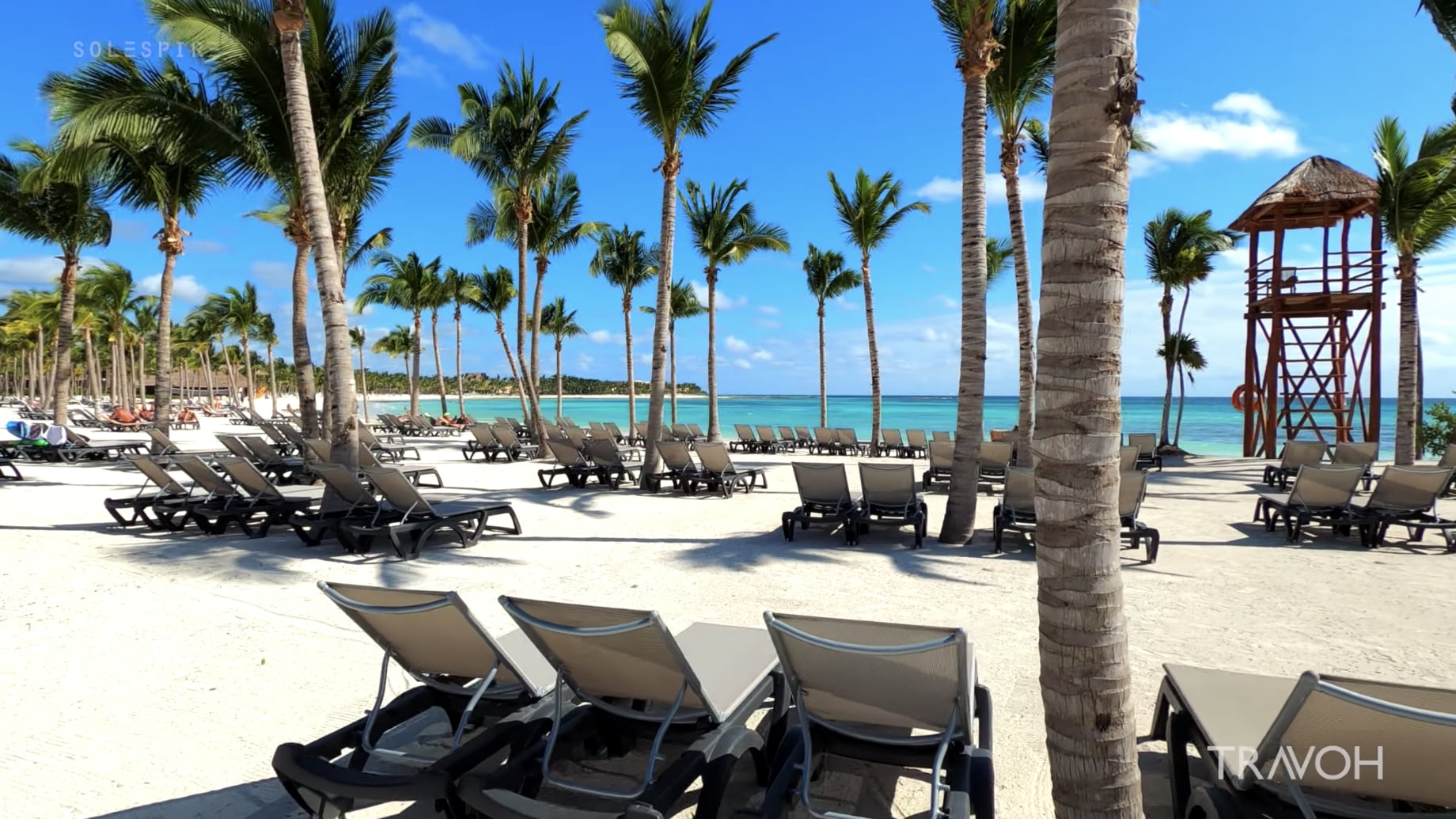 20 Minute Walk - Resort Beach - Tropical Waves - Barcelo Maya Riviera Hotels, Mexico - 4K Travel