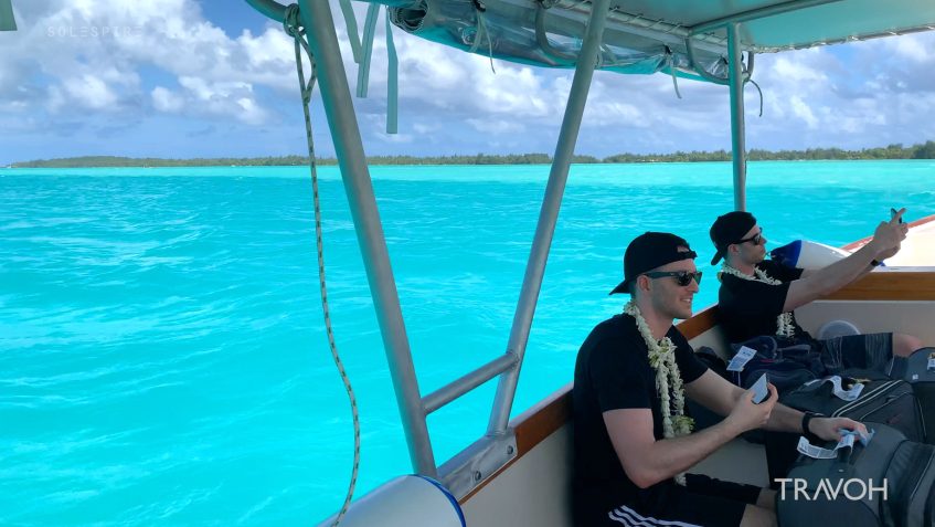 Marcus Anthony & Derek Alexander - Bora Bora Lagoon Boat Ride - Motu Tane Private Island Vacation - French Polynesia - Travel