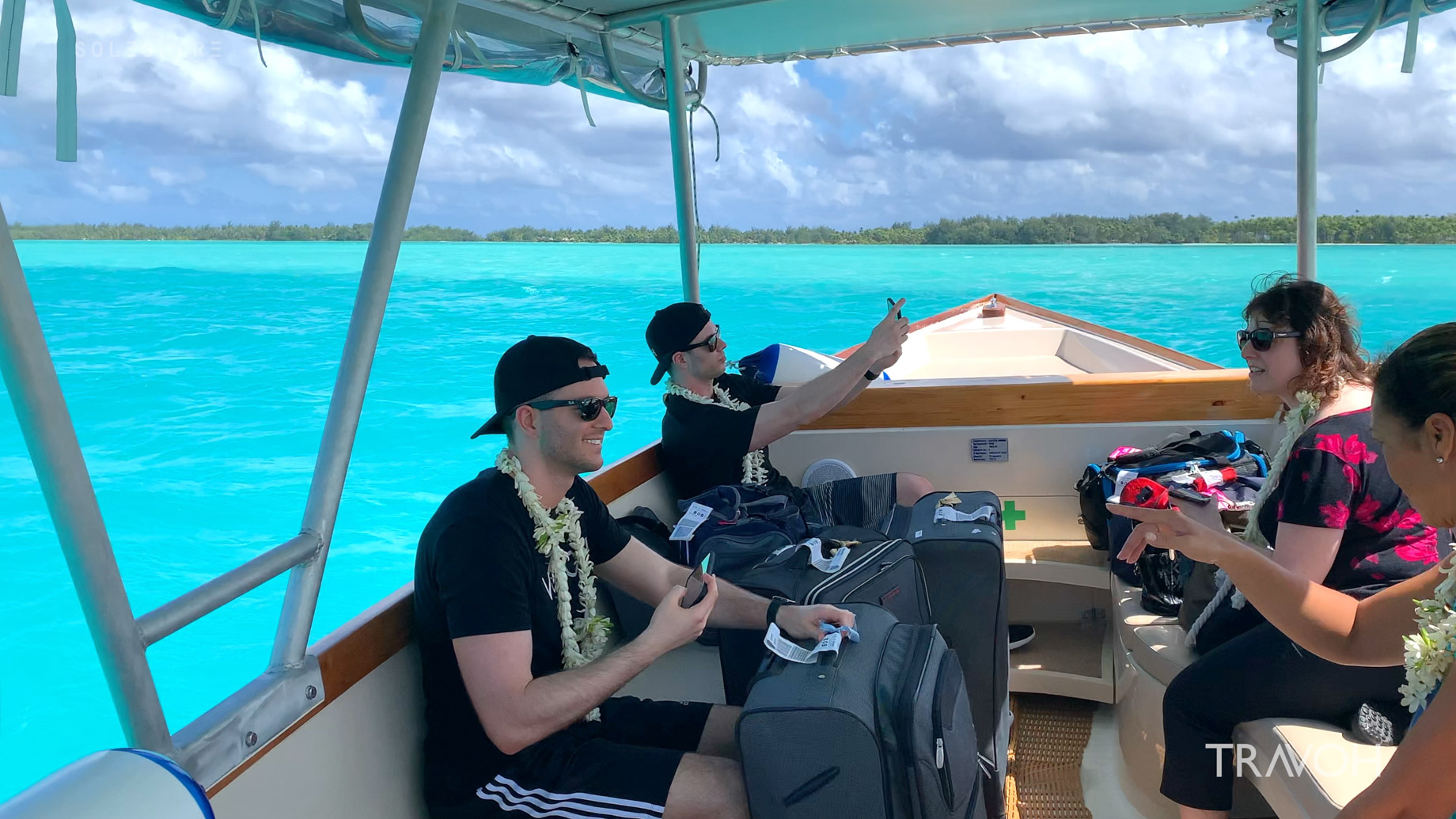 Marcus Anthony & Derek Alexander – Lagoon Boat Ride – Motu Tane Private Island Vacation – Bora Bora, French Polynesia – Travel