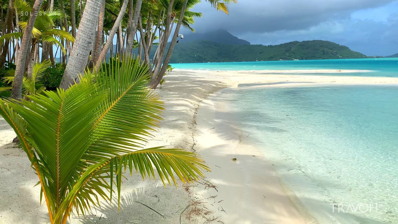 Calm Before The Storm - Motu Tane Island - Bora Bora, French Polynesia - 4K Travel Video