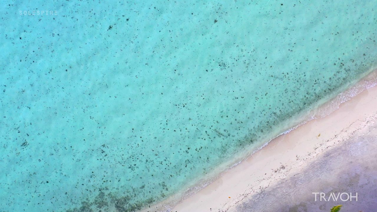 Calming Waves - Relaxing Sea After Sunset - Motu Tane - Bora Bora, French Polynesia - 4K Travel Video