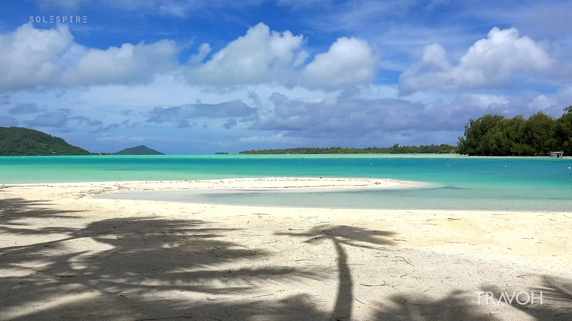 Relaxing Beach Sounds, Natural Ocean Waves - Motu Tane, Bora Bora, French Polynesia - 4K Travel Video