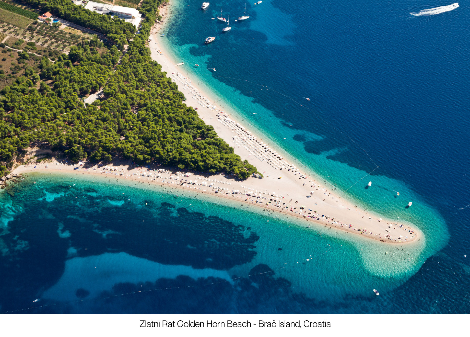 Explore Popular Croatian Destinations Without the Crowds by Yacht – Zlatni Rat Golden Horn Beach – Brac Island, Croatia