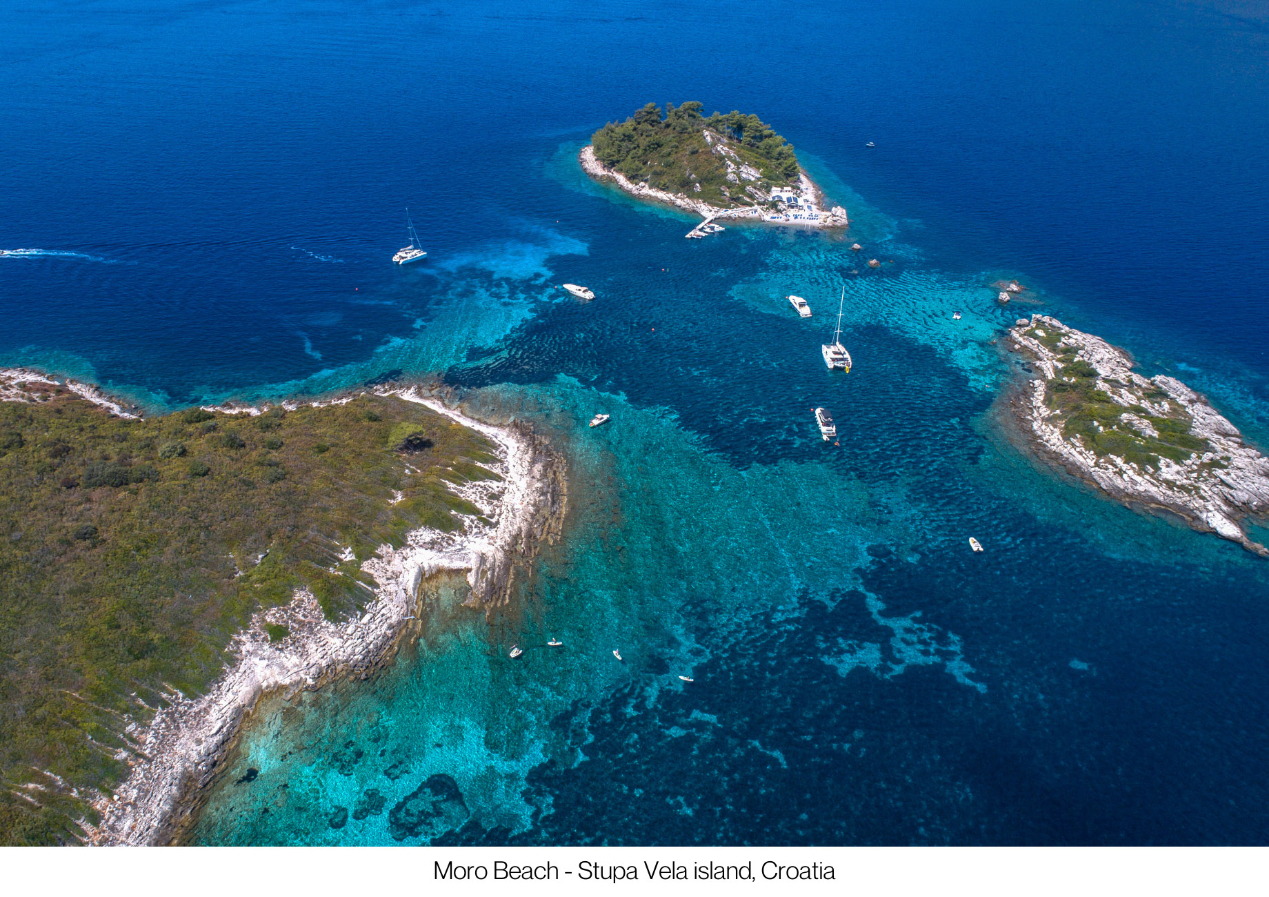 Explore Popular Croatian Destinations Without the Crowds by Yacht – Zlatni Rat Golden Horn Beach – Moro Beach – Stupa Vela island, Croatia