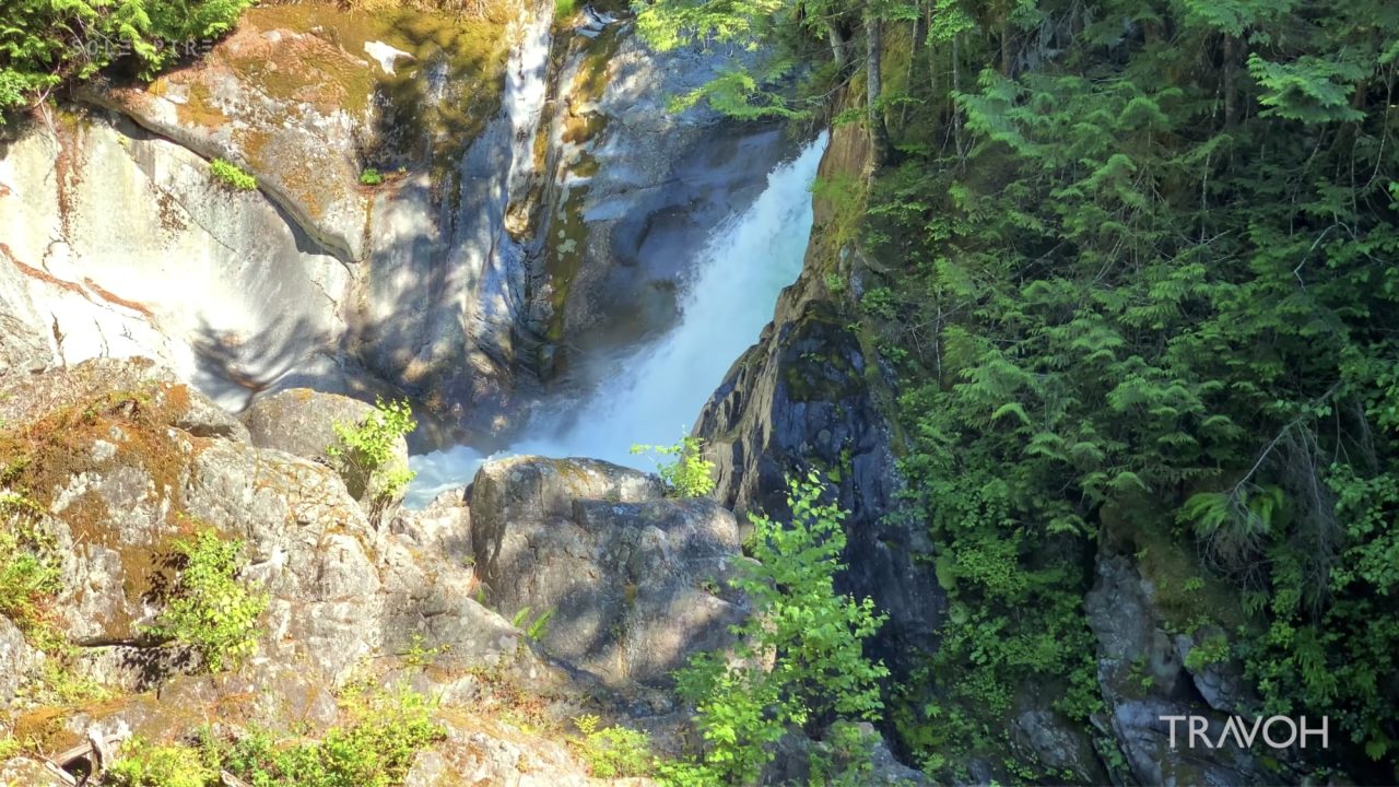 Waterfall Ambience - River Sounds - Relaxing Nature - British Columbia, Canada - 4K Travel Video