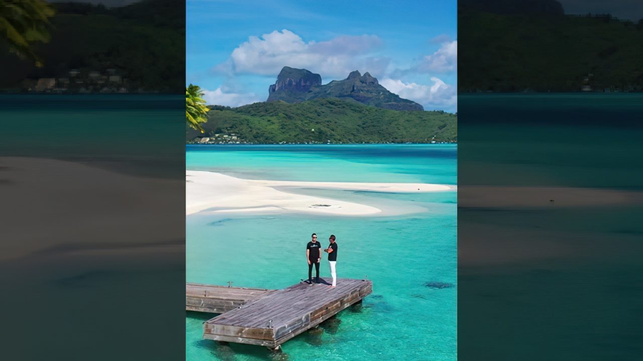 Welcome to Motu Tane Island - Marcus Anthony & Bob Hurwitz - Bora Bora, French Polynesia #shorts