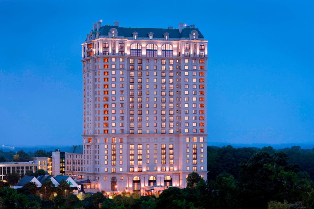 The St. Regis Atlanta Hotel - Atlanta, GA, USA - Hotel Night Exterior
