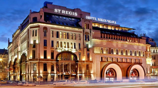 The St. Regis Moscow Nikolskaya Hotel - Moscow, Russia - Hotel Exterior Night View