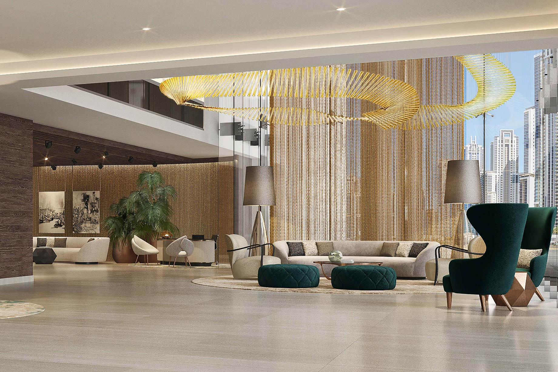 The St. Regis Downtown Dubai Hotel – Dubai, UAE – Hotel Lobby