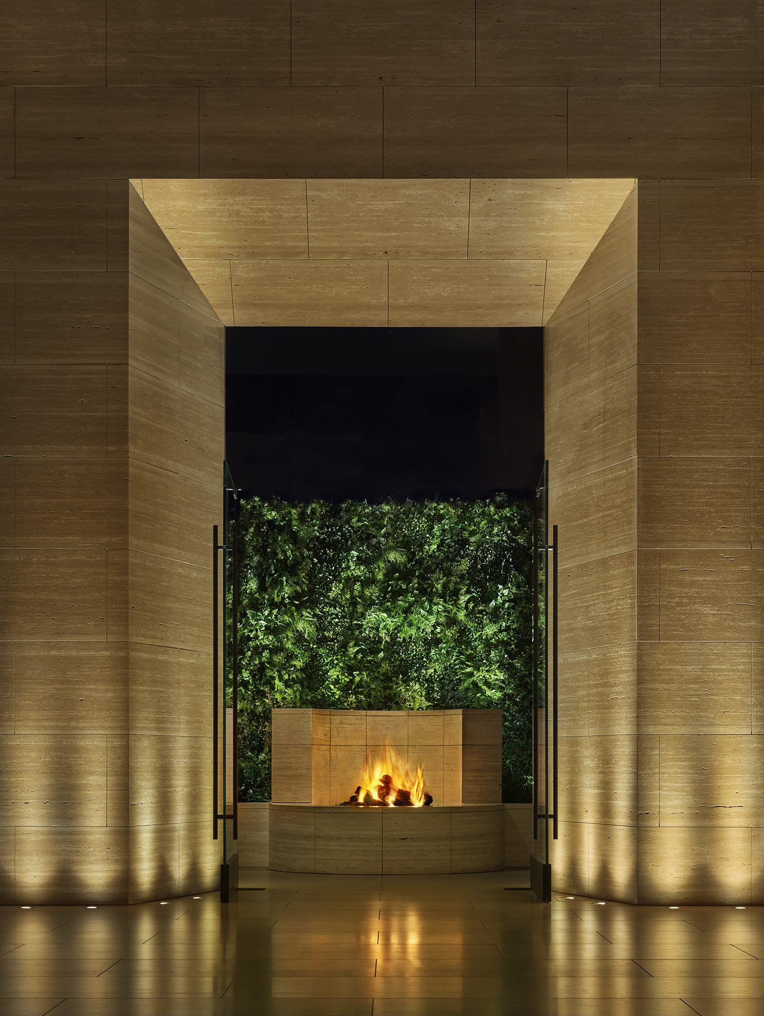 The West Hollywood EDITION Hotel – West Hollywood, CA, USA – Lobby Fireplace