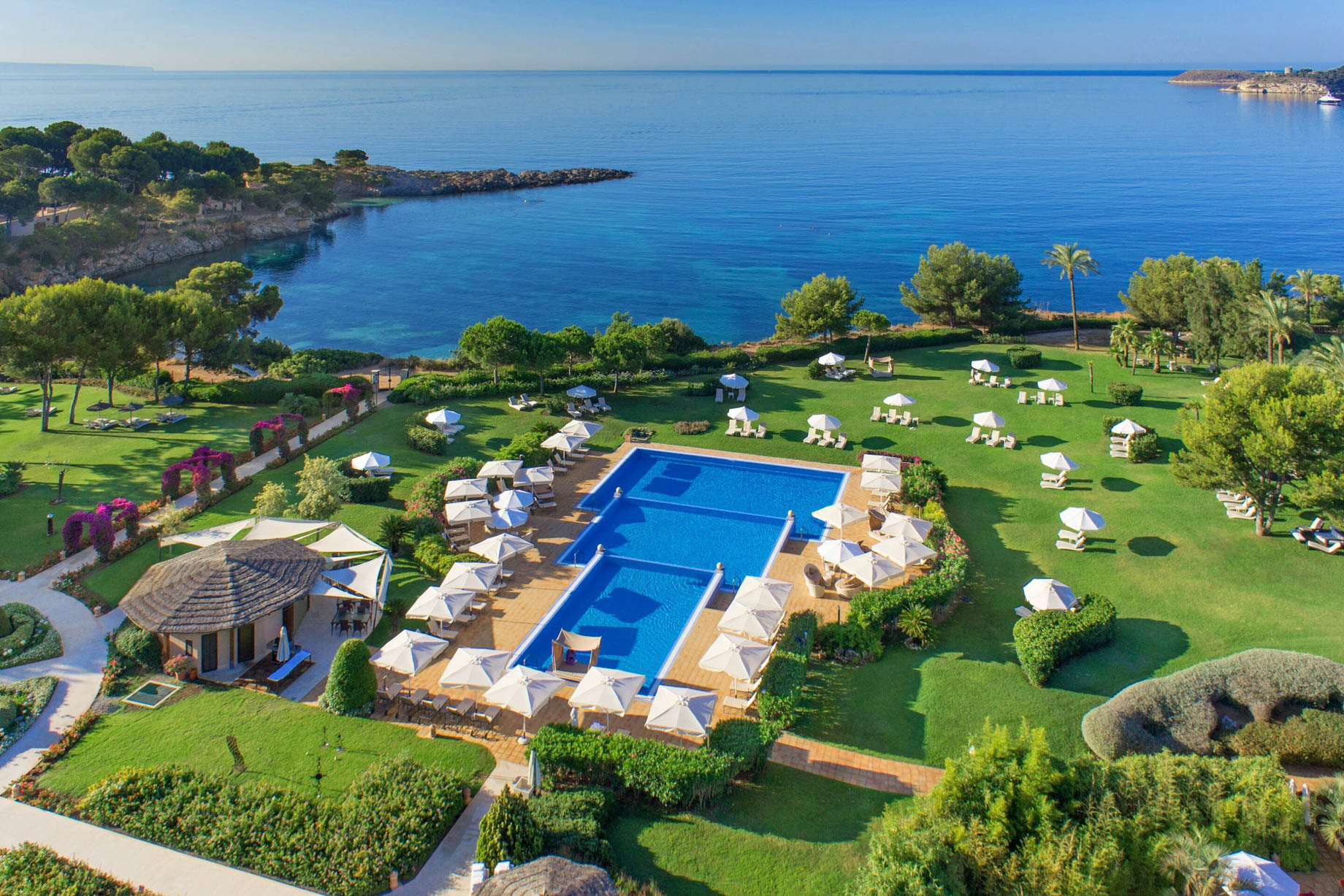 The St. Regis Mardavall Mallorca Resort - Palma de Mallorca, Spain - Resort Pool Aerial View