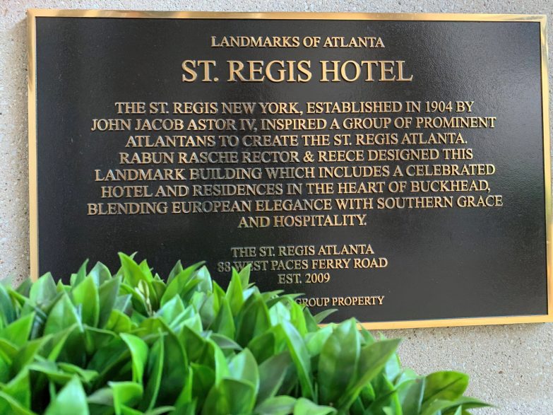 The St. Regis Atlanta Hotel - Atlanta, GA, USA - St. Regis Atlanta History