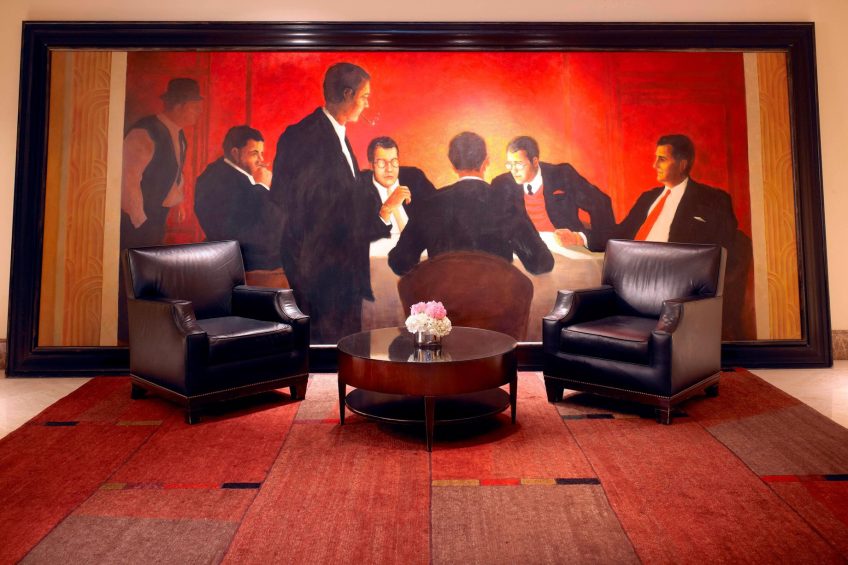 The St. Regis Houston Hotel - Houston, TX, USA - The Remington Restaurant Mural