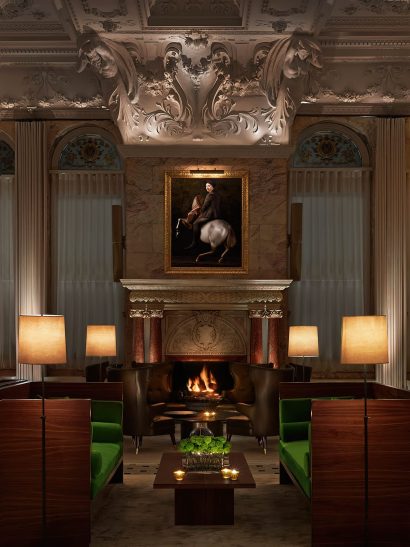 The London EDITION Hotel - London, United Kingdom - Lobby Fireplace