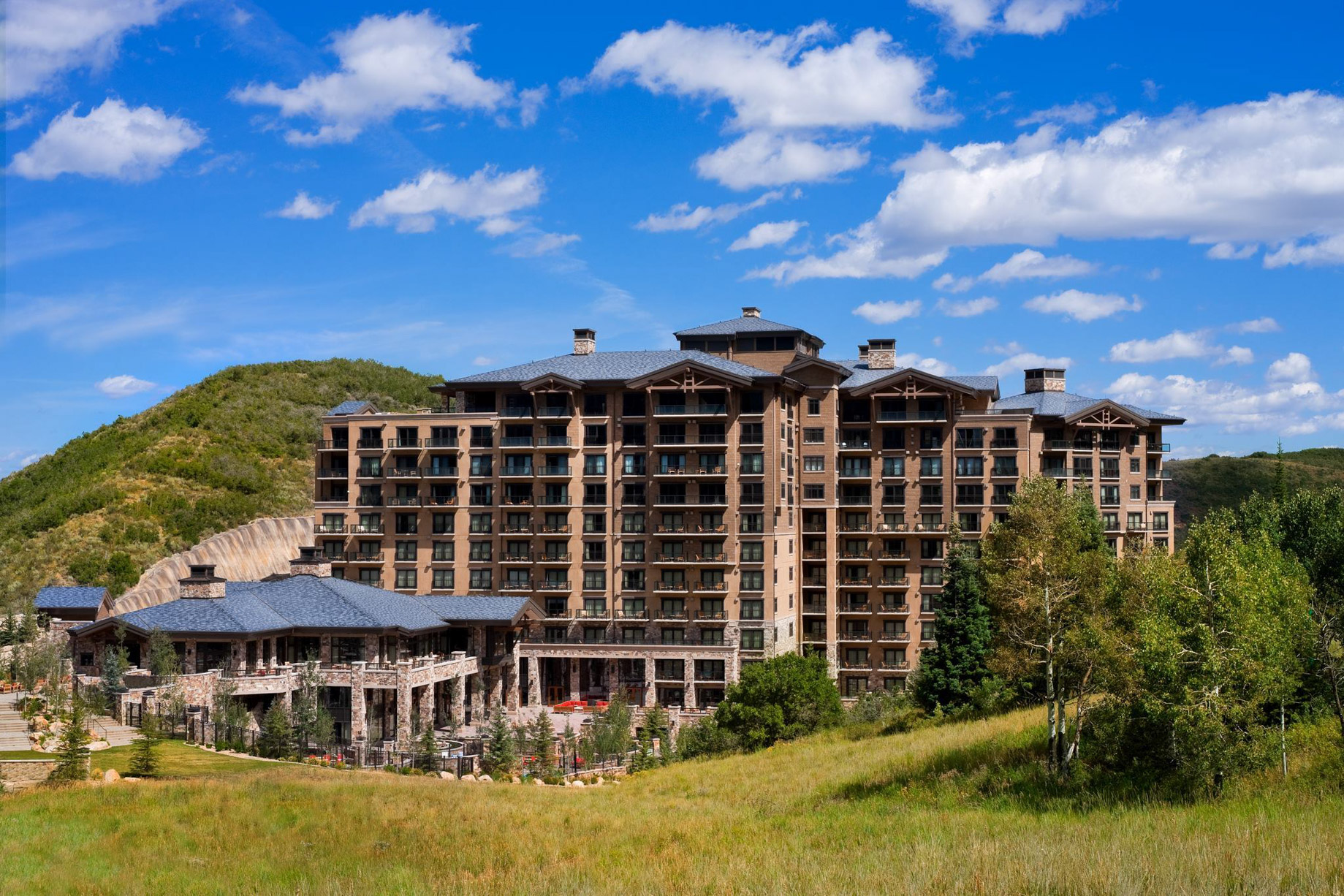 The St. Regis Deer Valley Resort - Park City, UT, USA - Resort Exterior Summer Aerial