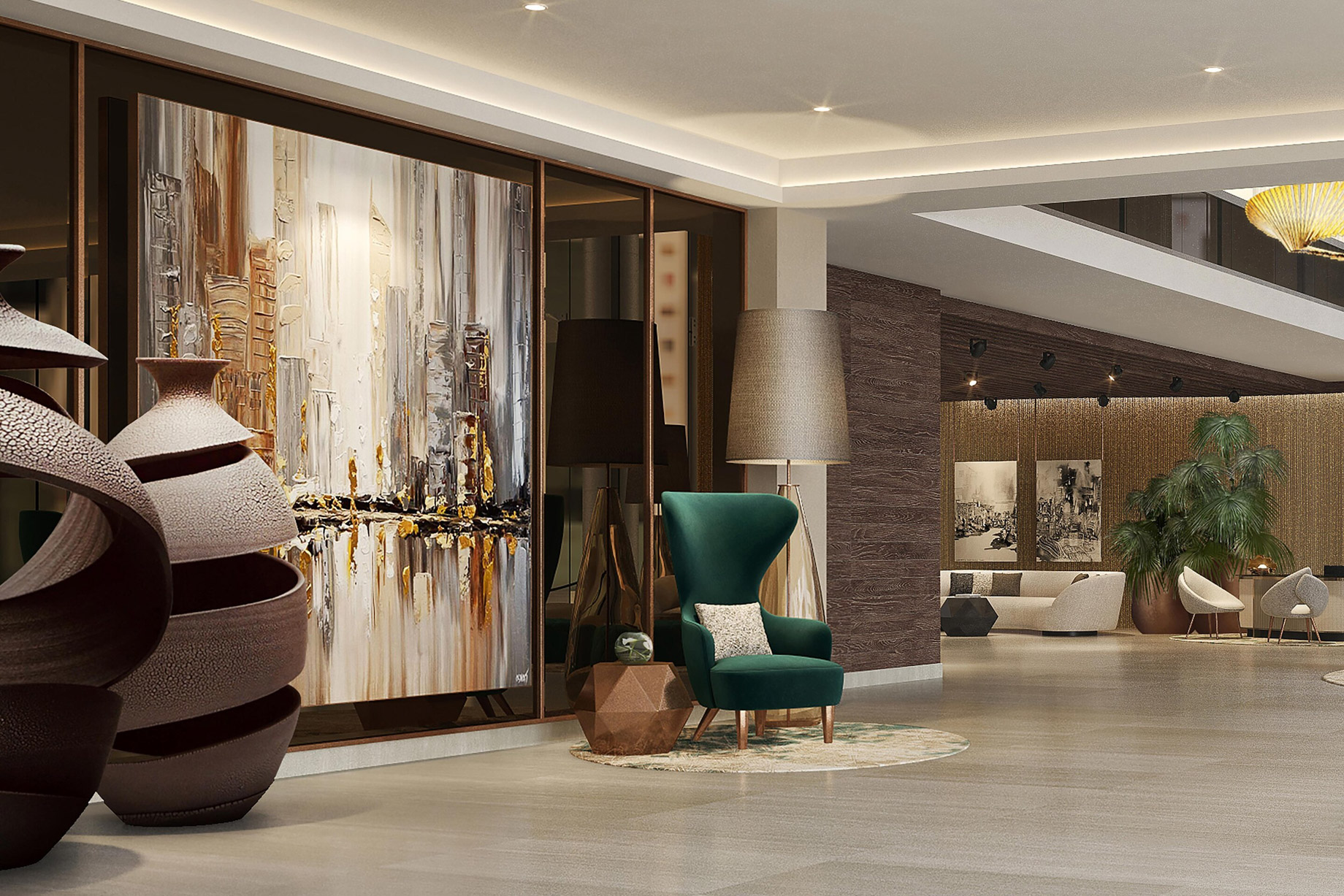 The St. Regis Downtown Dubai Hotel – Dubai, UAE – Hotel Lobby Seating