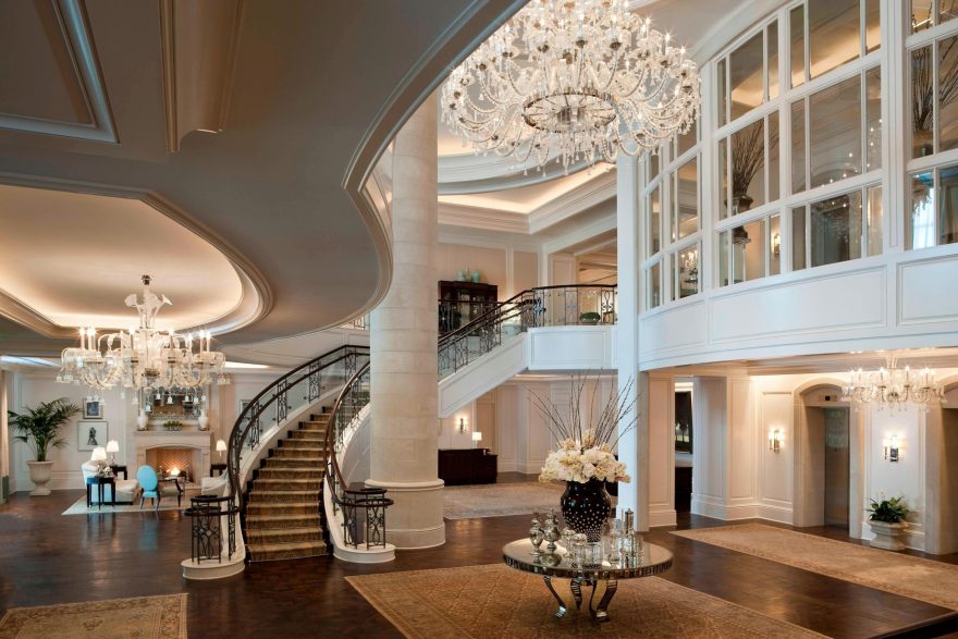 The St. Regis Atlanta Hotel - Atlanta, GA, USA - Lobby with Staircase