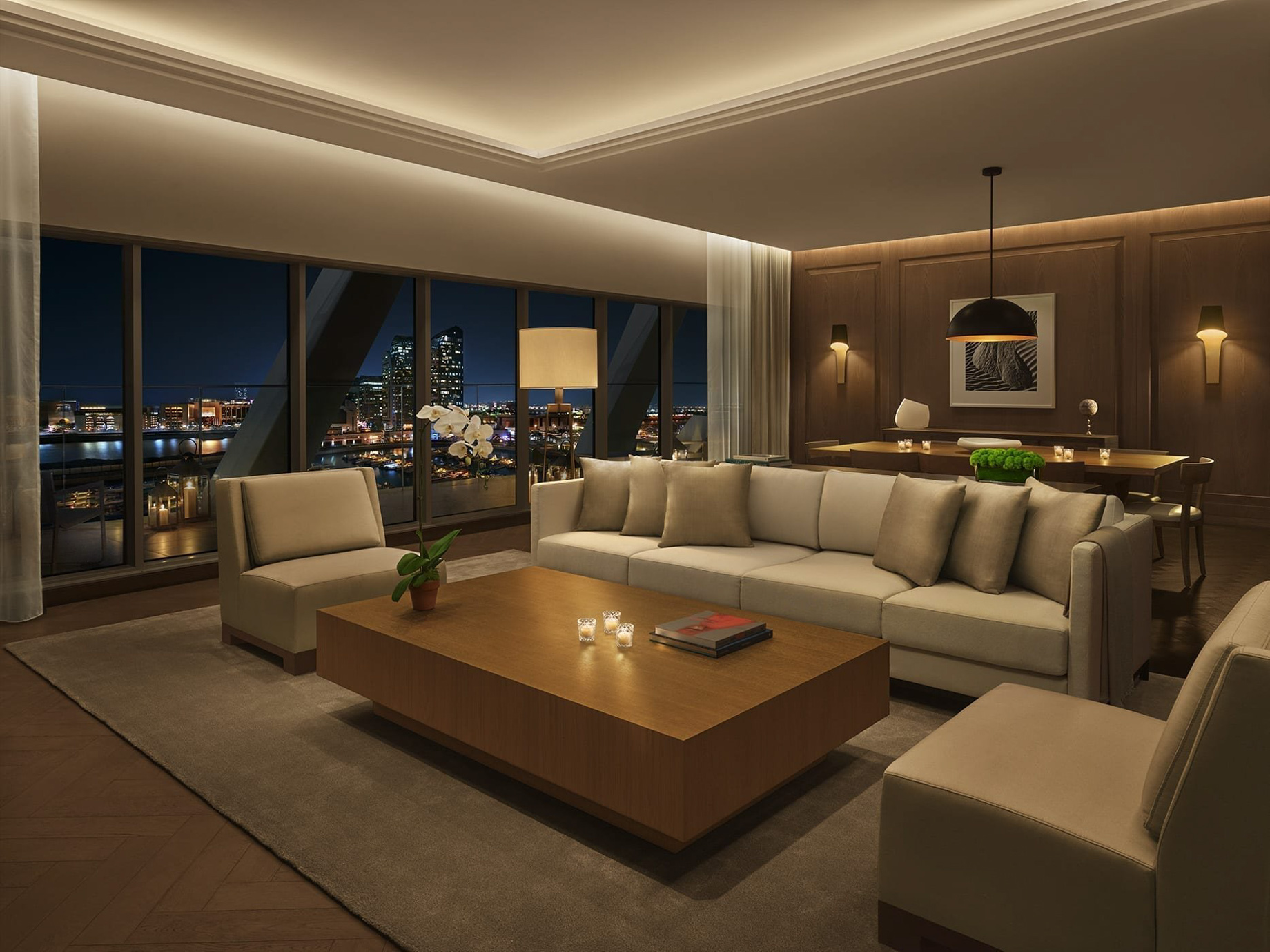 The Abu Dhabi EDITION Hotel – Abu Dhabi, UAE – Royal Penthouse Living Room