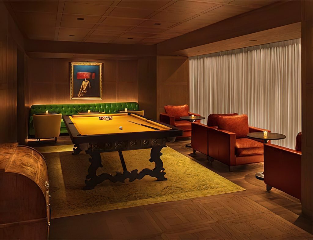 The Barcelona EDITION Hotel - Barcelona, Spain - Punch Room Pool Table