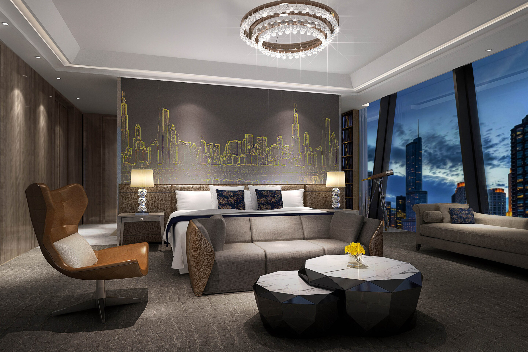 The St. Regis Chicago Hotel – Chicago, IL, USA – Presidential Suite Bedroom