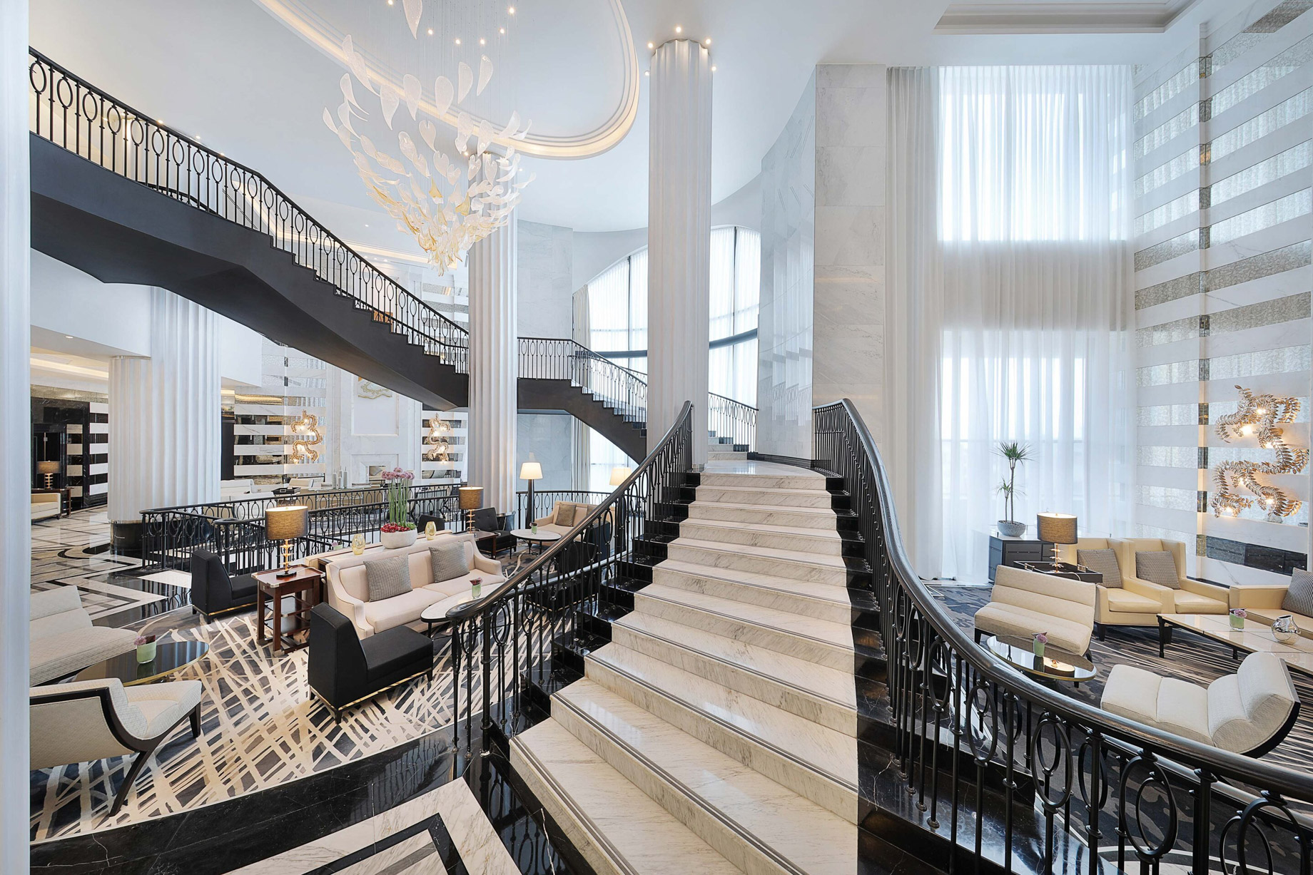 The St. Regis Amman Hotel – Amman, Jordan – Tea Lounge Staircase