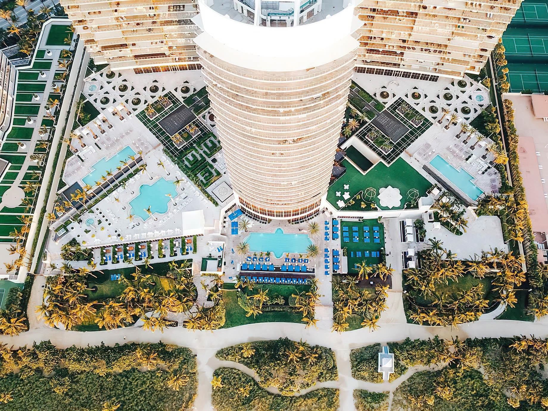 The St. Regis Bal Harbour Resort – Miami Beach, FL, USA – Resort Aerial View