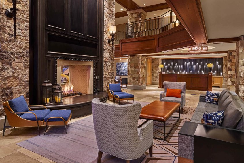 The St. Regis Deer Valley Resort - Park City, UT, USA - Lobby Fireplace