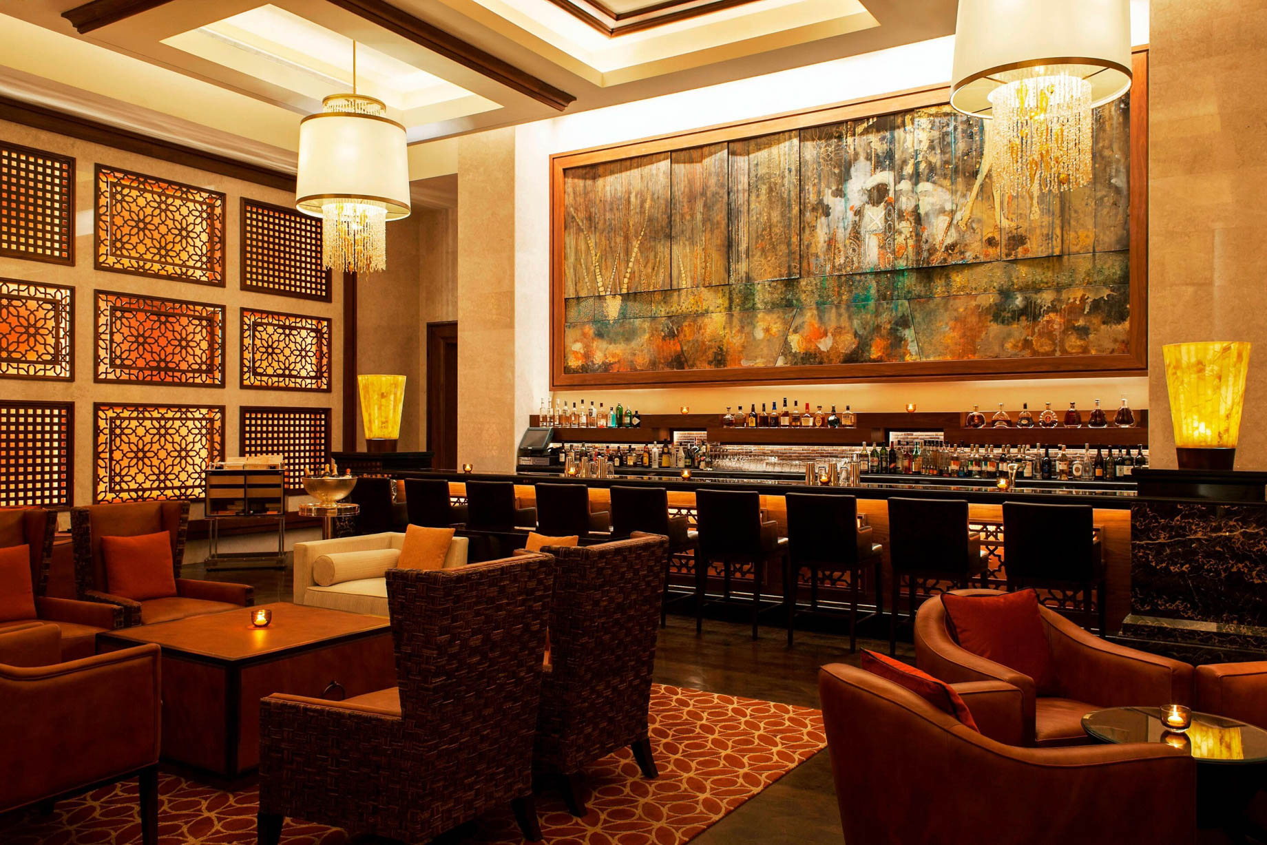 The St. Regis Saadiyat Island Resort - Abu Dhabi, UAE - The Manhattan Lounge Interior