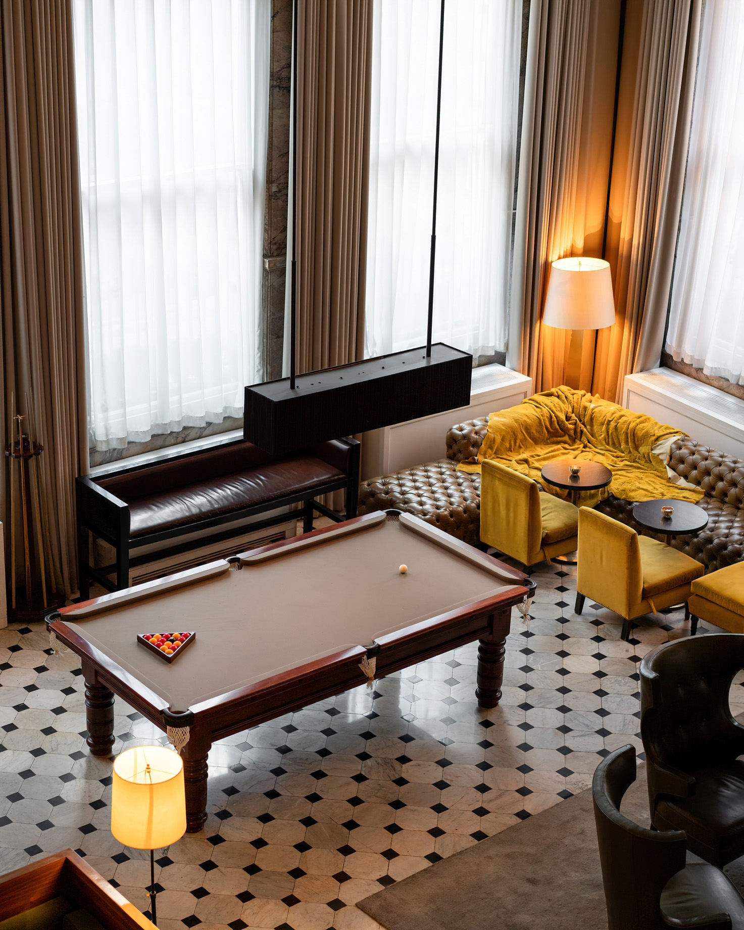 The London EDITION Hotel – London, United Kingdom – Lobby Pool Table View