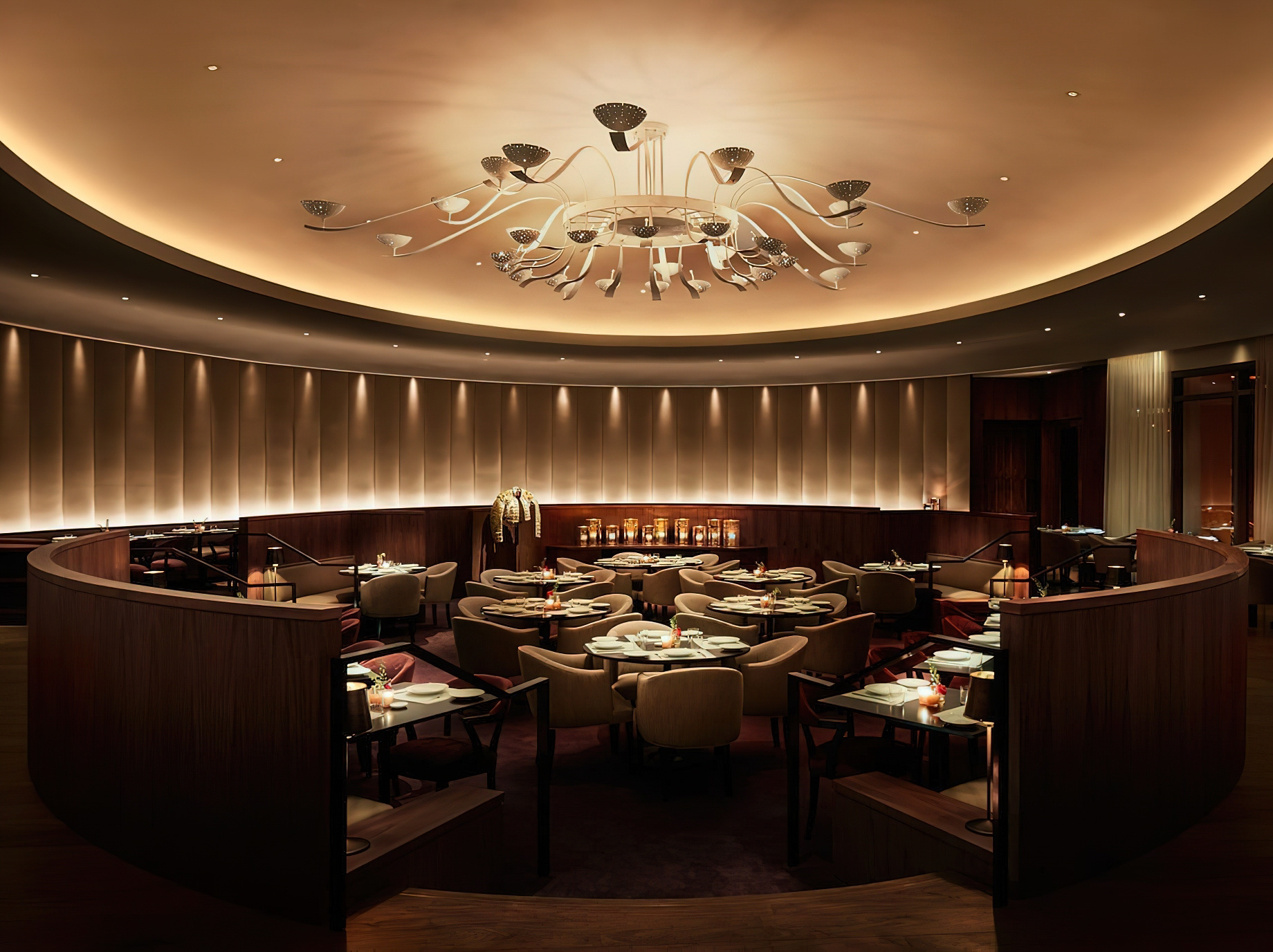 The Miami Beach EDITION Hotel – Miami Beach, FL, USA – Matador Room Oval Shaped Dining