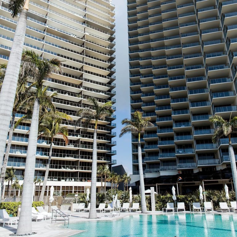 The St. Regis Bal Harbour Resort – Miami Beach, FL, USA – Pool Tower View
