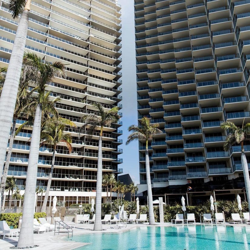 The St. Regis Bal Harbour Resort - Miami Beach, FL, USA - Pool Tower View