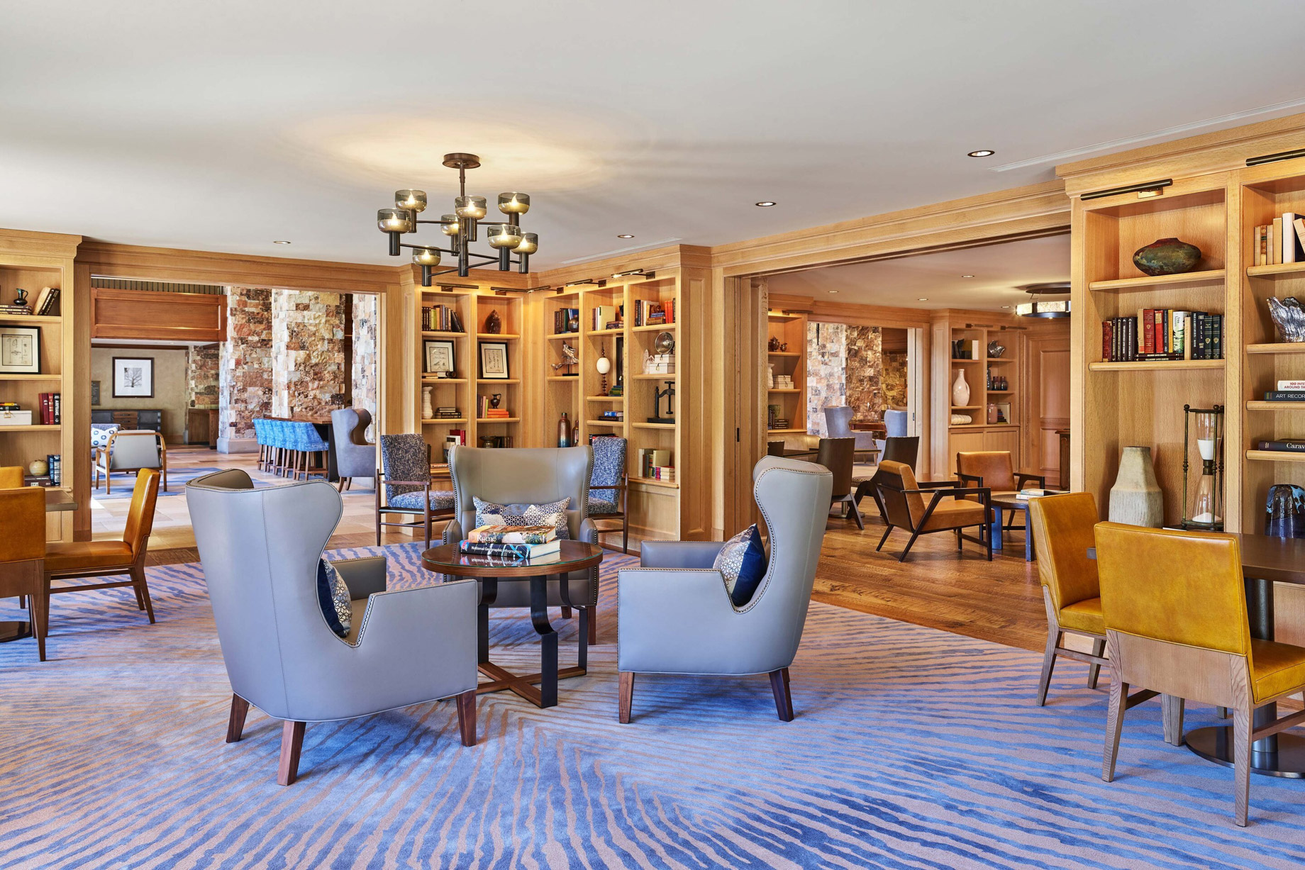 The St. Regis Deer Valley Resort - Park City, UT, USA - The Library Seating