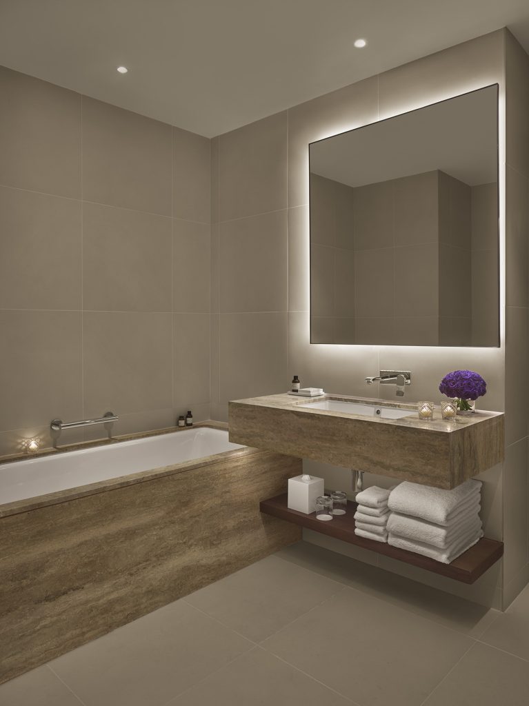 The Abu Dhabi EDITION Hotel - Abu Dhabi, UAE - Bathroom Vanity and Tub
